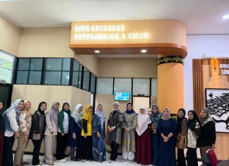 Suasana Hangat Arisan dan Halalbihalal DWP Unsur Pelaksana KPA Unila